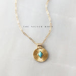 Turquoise and Gold Coin Necklaces