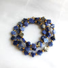 Lapis Clover Beaded Necklace