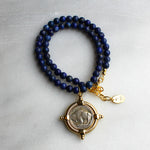 Buffalo Lapis Beaded Necklace