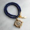 Buffalo Lapis Beaded Necklace