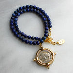 Buffalo Lapis Beaded Necklace