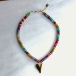Celine Heart Beaded Necklace