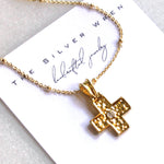 Gold Cross Pendant Necklace