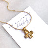 Gold Cross Pendant Necklace