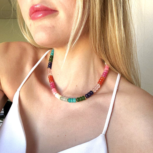 Desert Blooms Beaded Candy Necklace