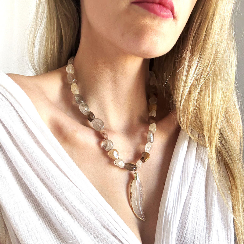 Greer Chunky Beaded Necklace