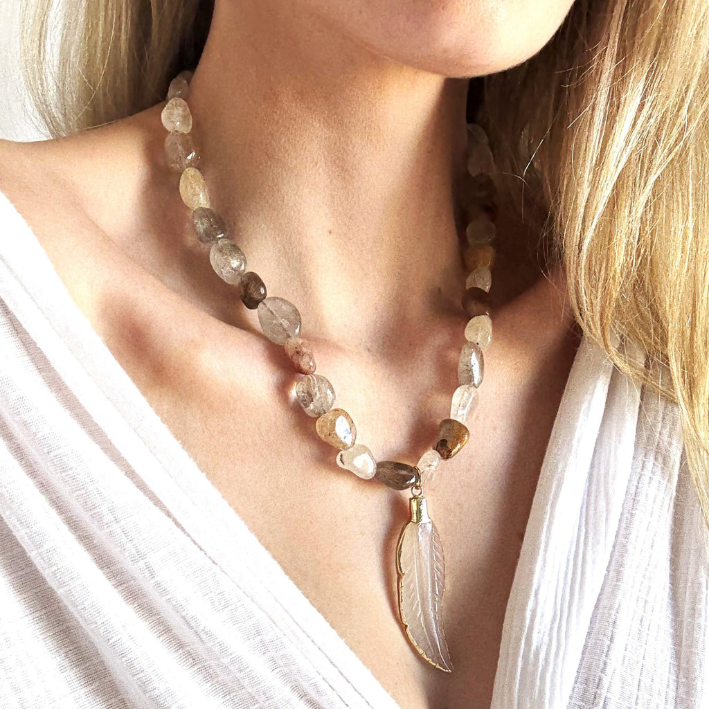 Greer Chunky Beaded Necklace