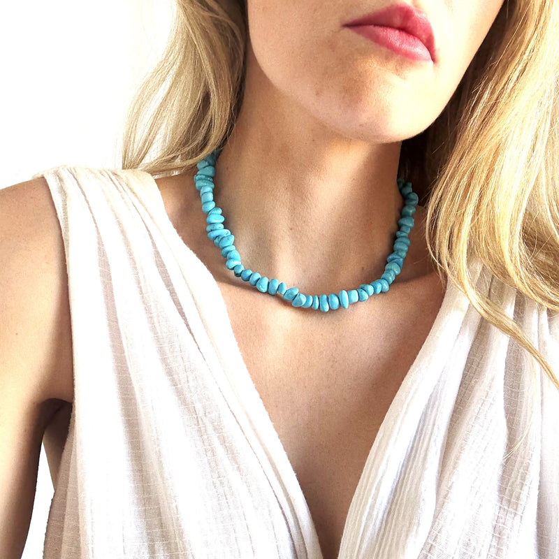 Della Turquoise Beaded Necklace