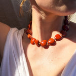 Red Jasper Wild Heart Beaded Necklace