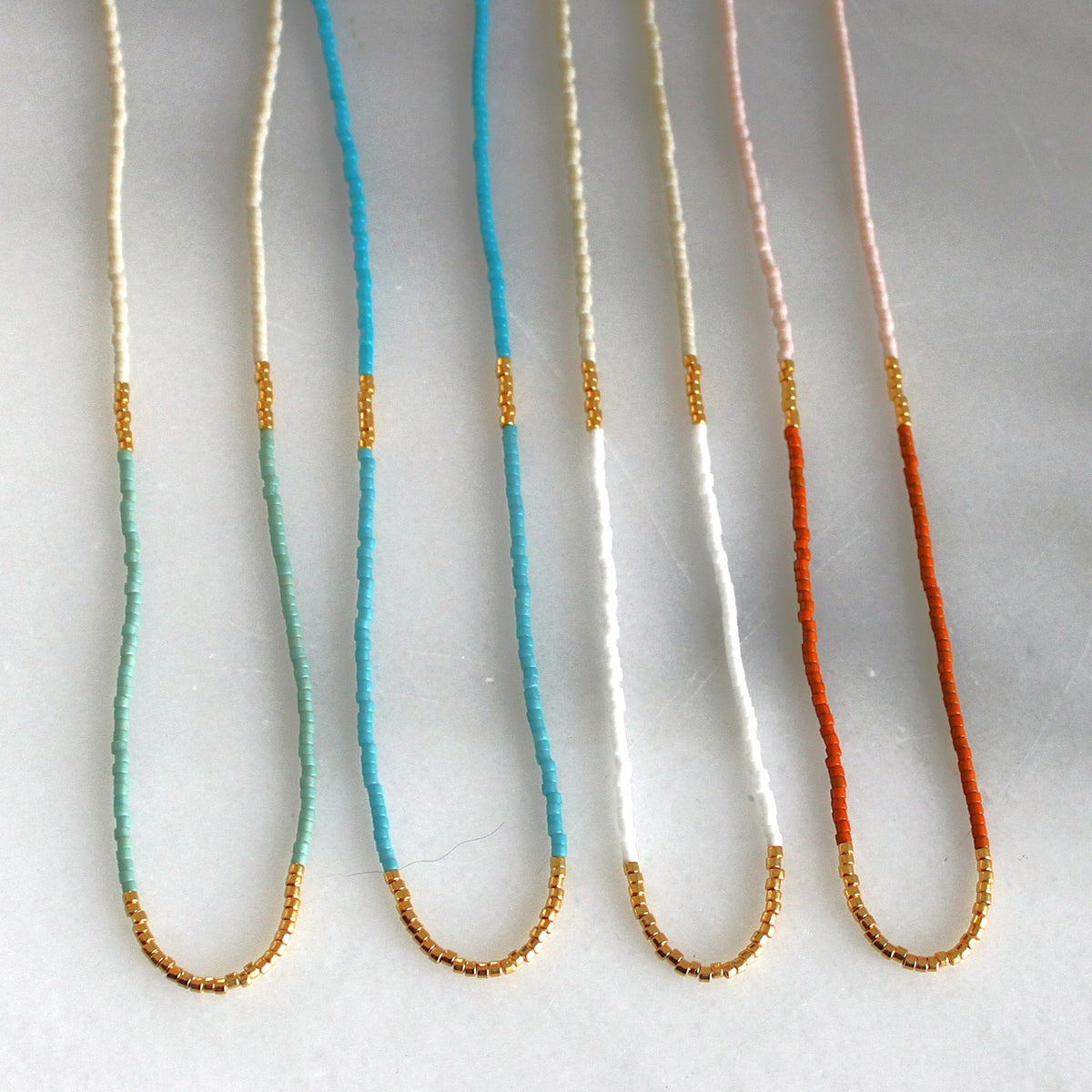 Lithe Beaded Necklace - Choose  your color