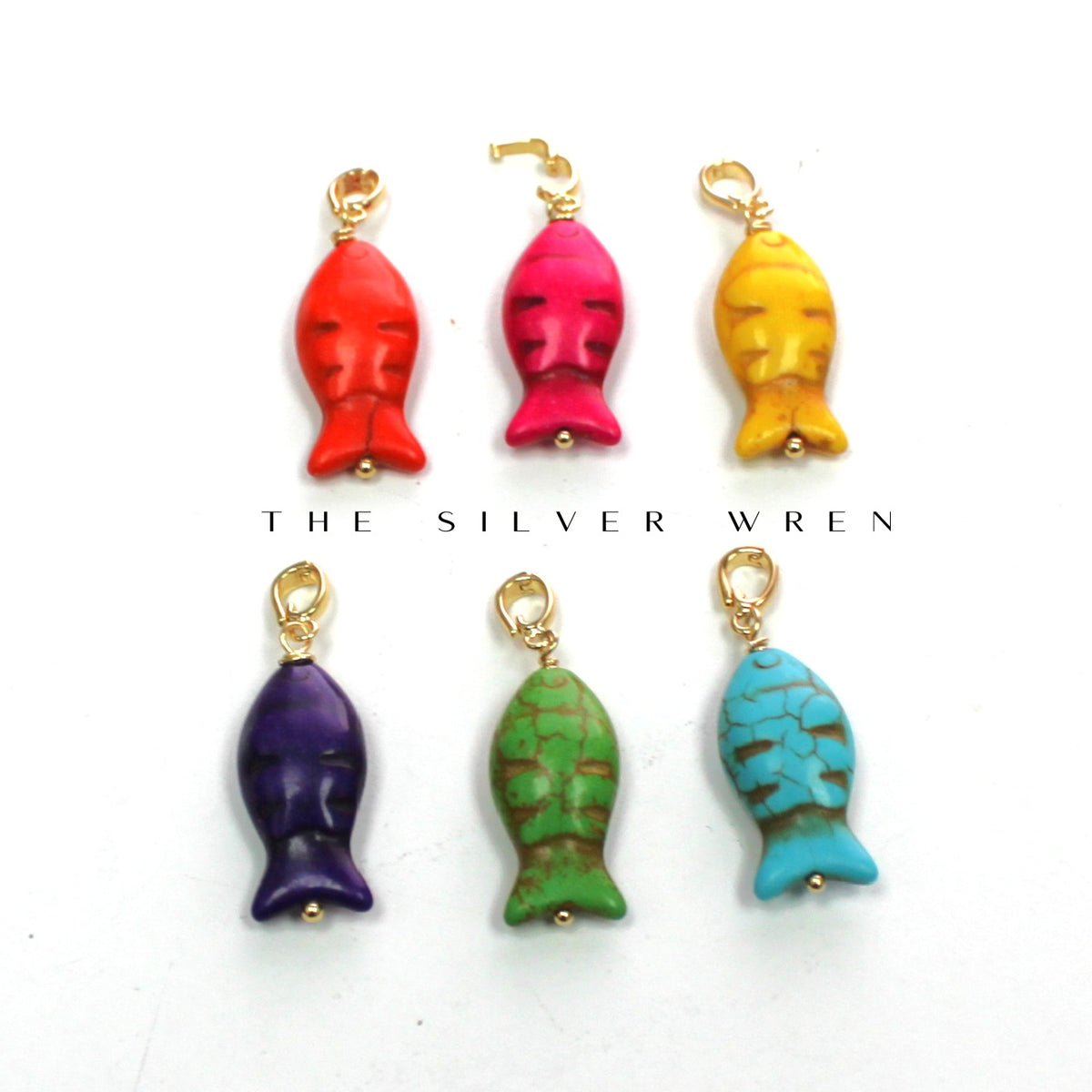 Colorful Fish Clip on Charm -  Individual charms to add on