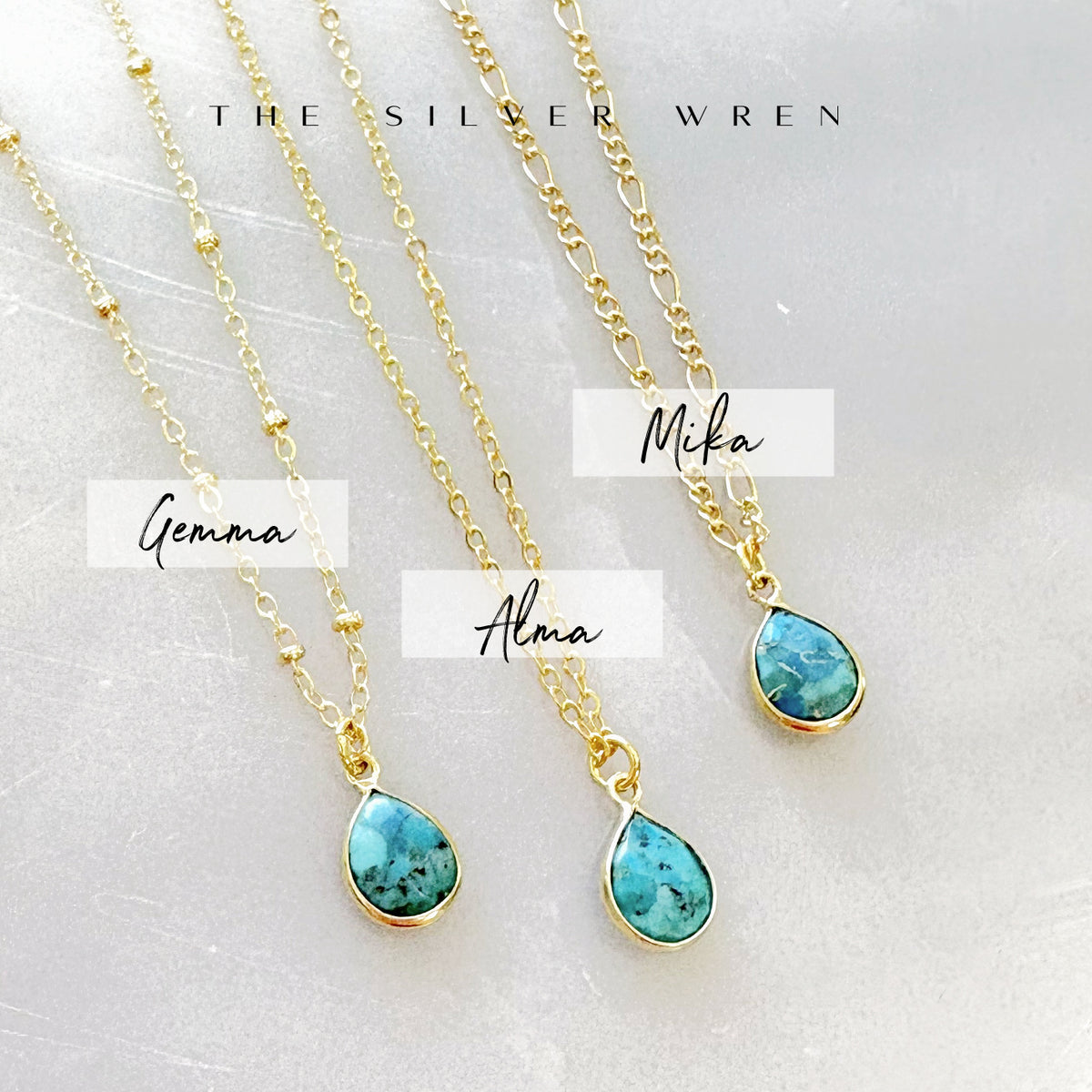 Cori Turquoise Drop Necklace