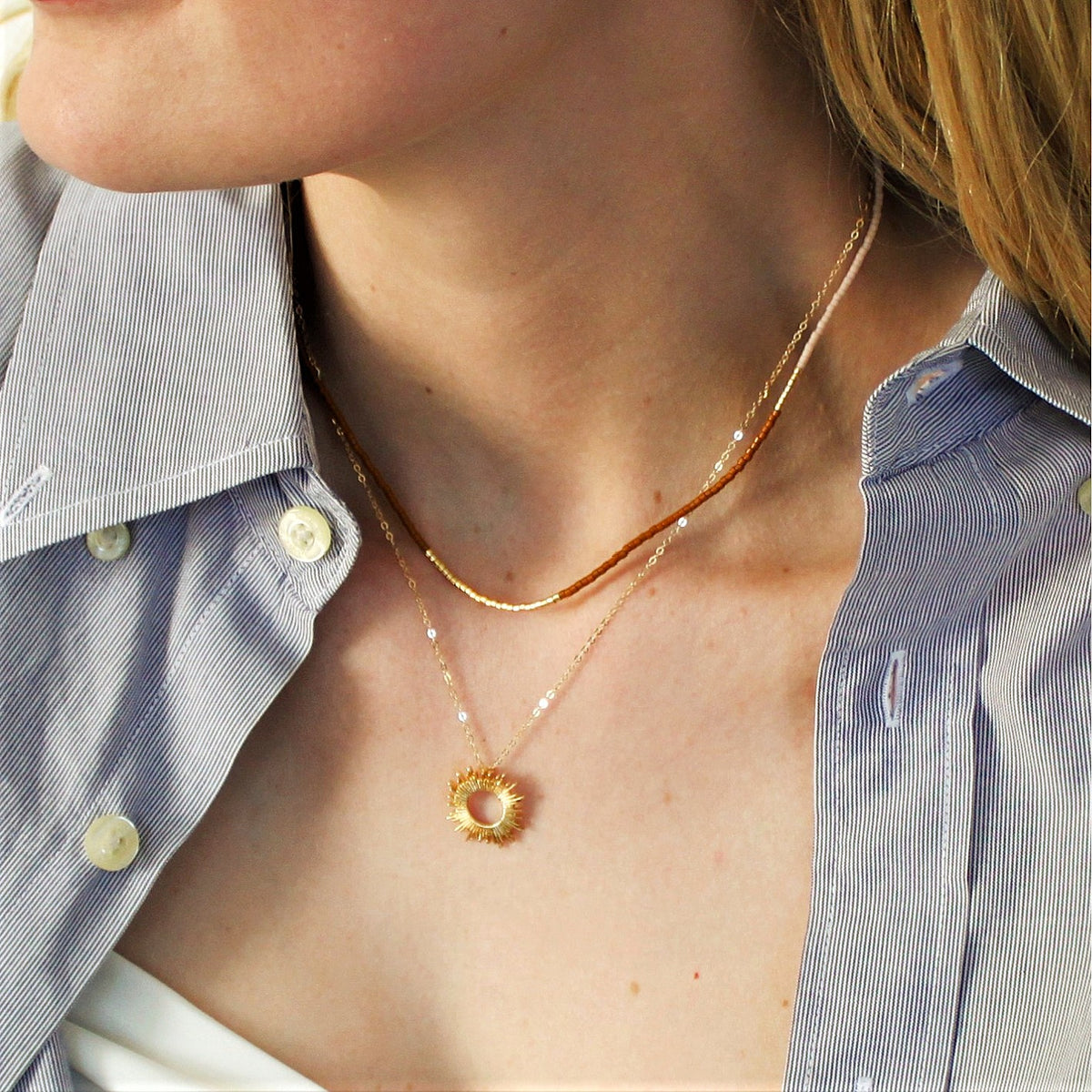 Lithe Beaded Necklace - Choose  your color
