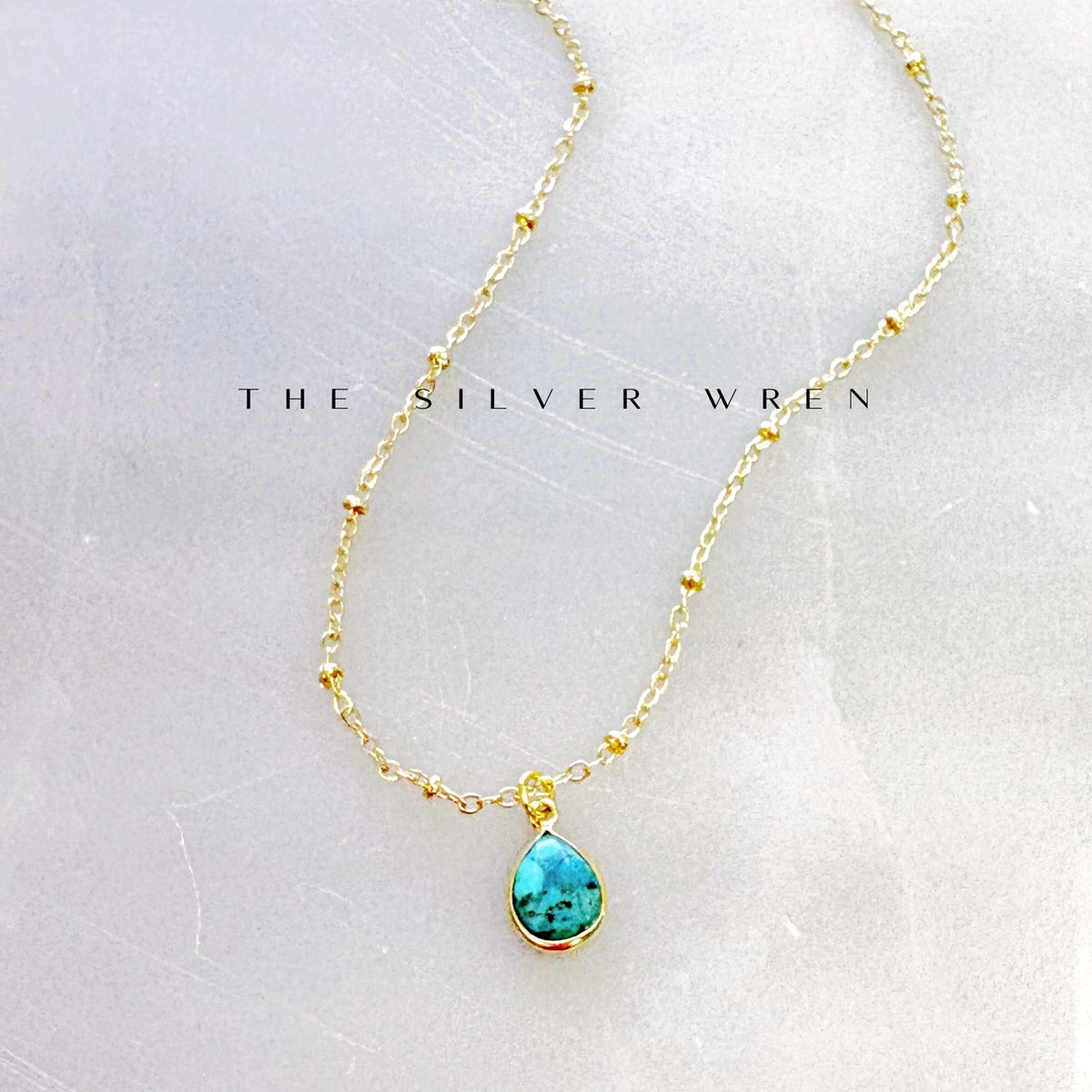 Cori Turquoise Drop Necklace