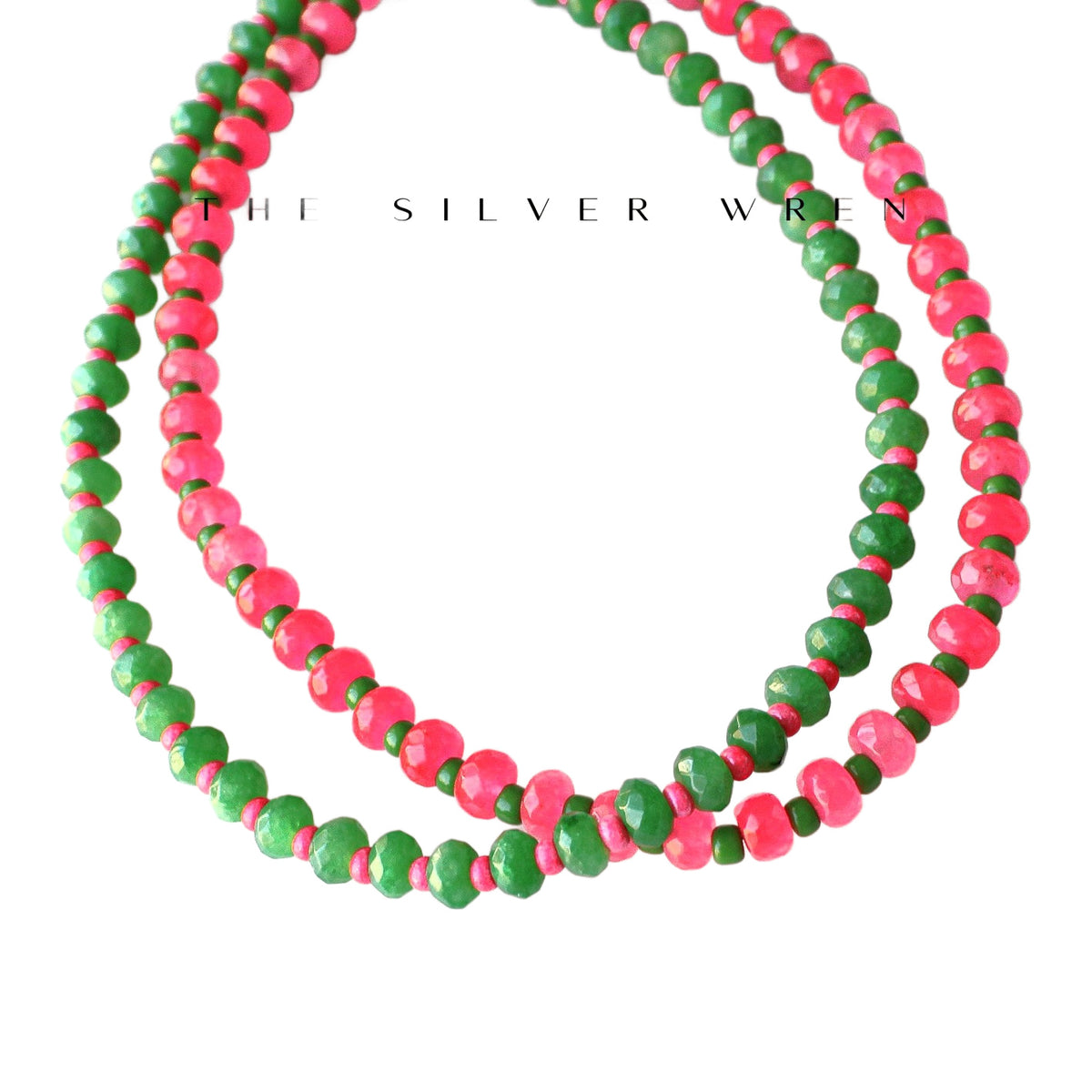 Prickly Pear Stone Candy Beaded Necklace
