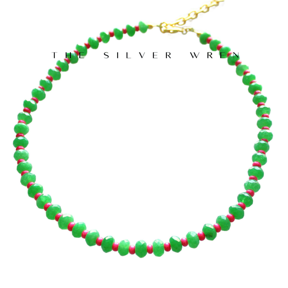 Prickly Pear Stone Candy Beaded Necklace