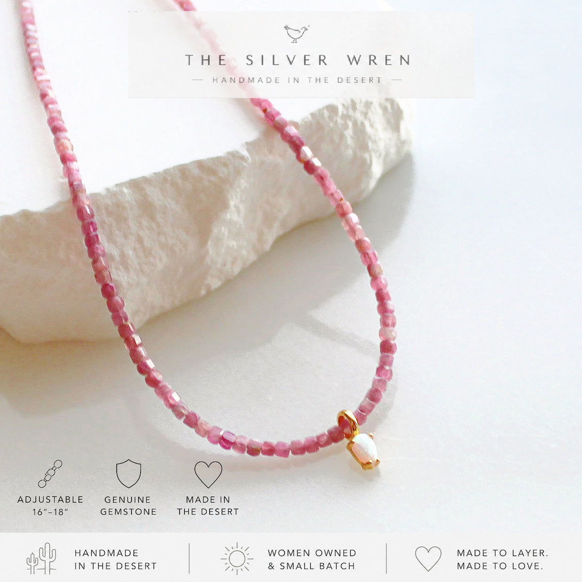 Desert Blush Tourmaline Necklace