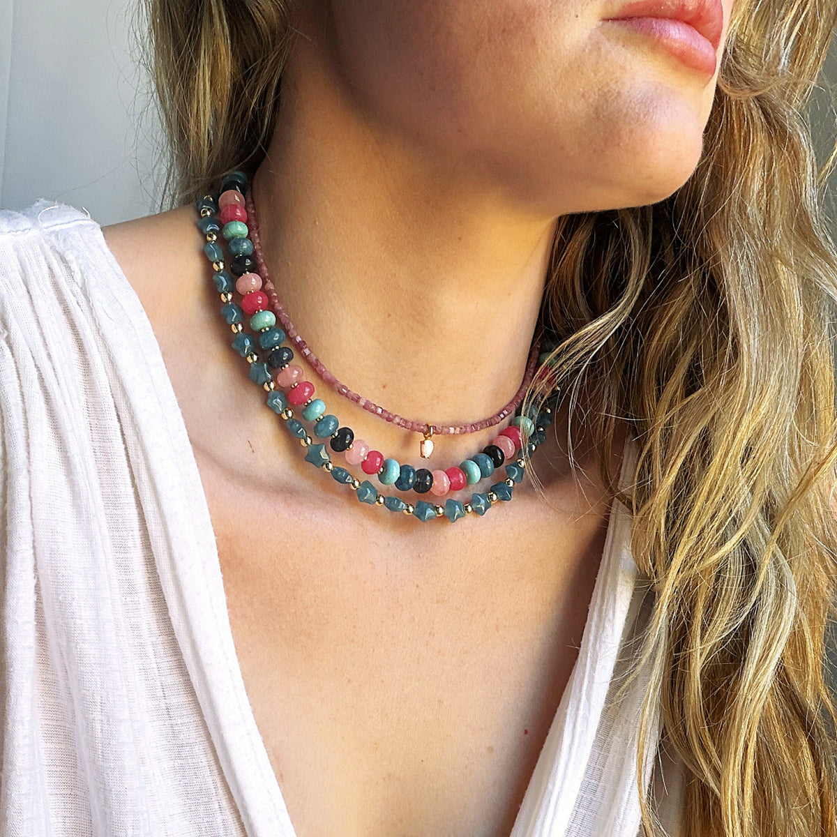 Desert Blush Tourmaline Necklace