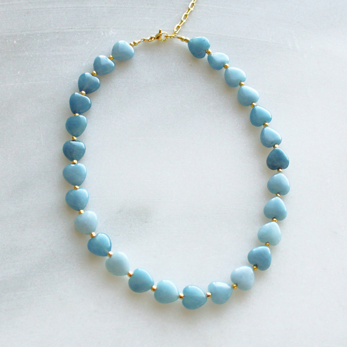 Lottie Heart Beaded Necklace