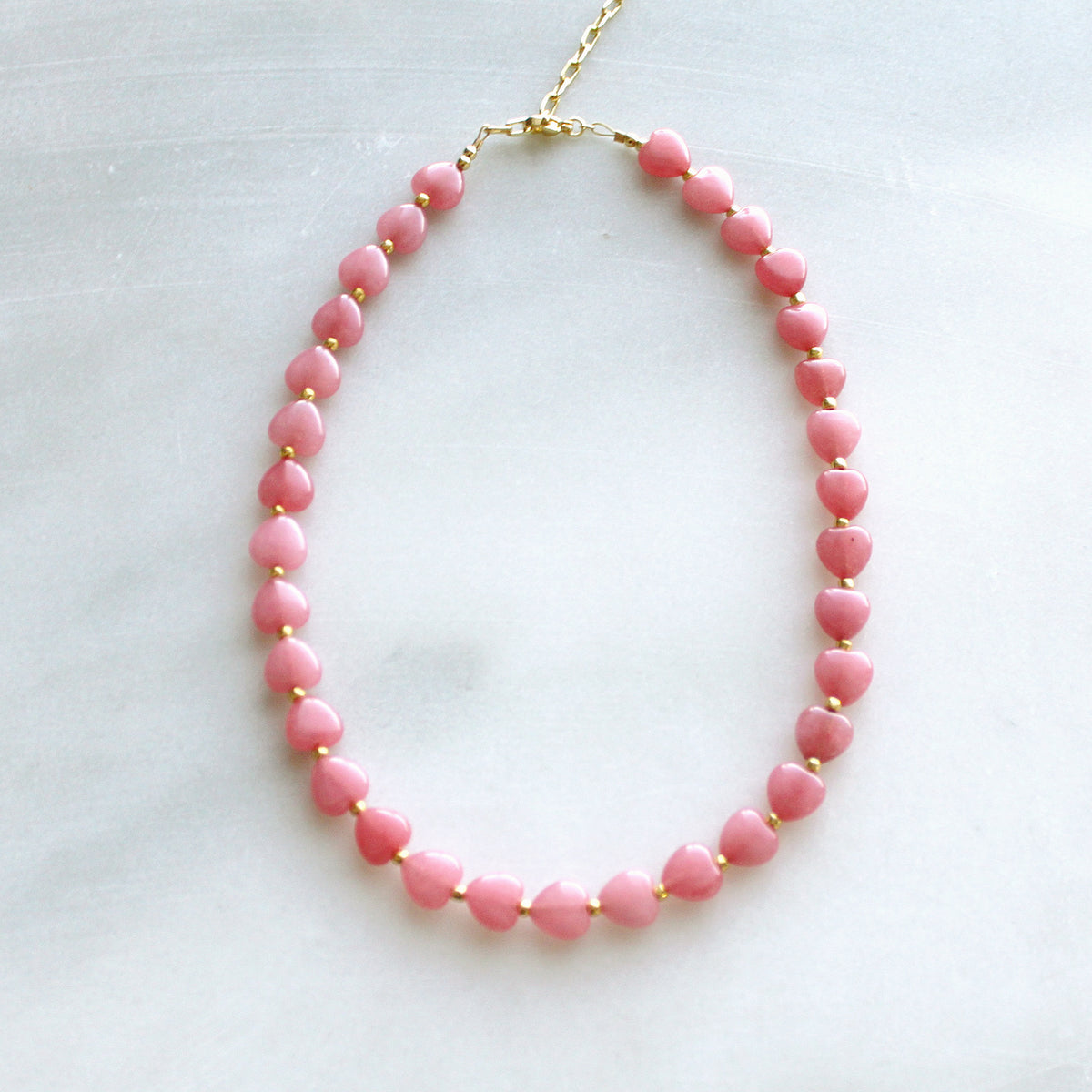 Lottie Heart Beaded Necklace