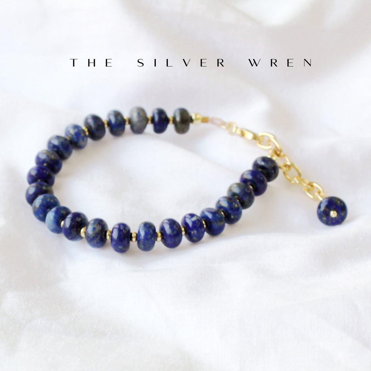 Midnight Lapis Beaded Bracelet