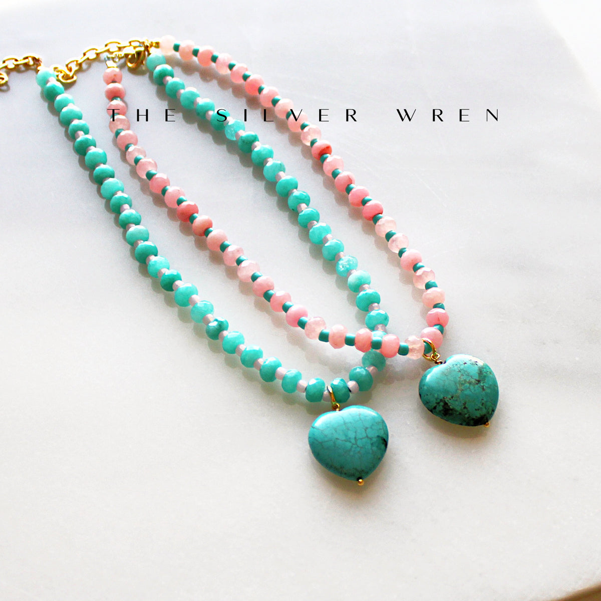 Sugar Pop Heart Candy Beaded Necklace