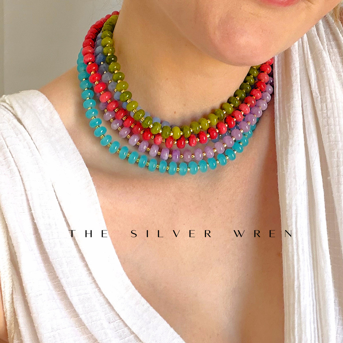 Mojave Stone Candy Beaded Necklace