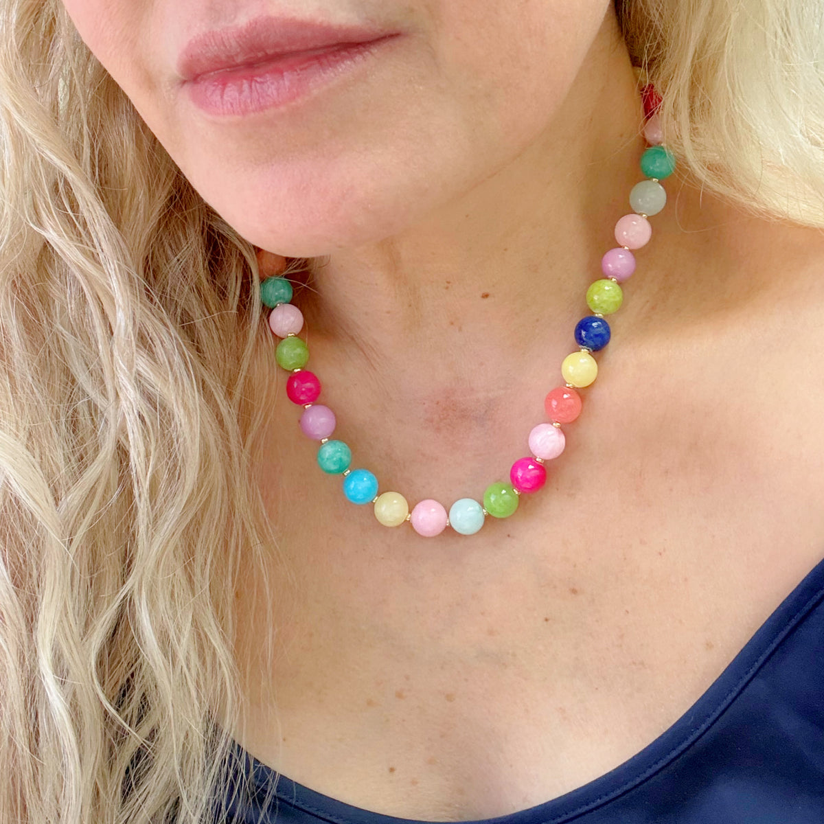 Sherbet Dreams Colorful Beaded Necklace
