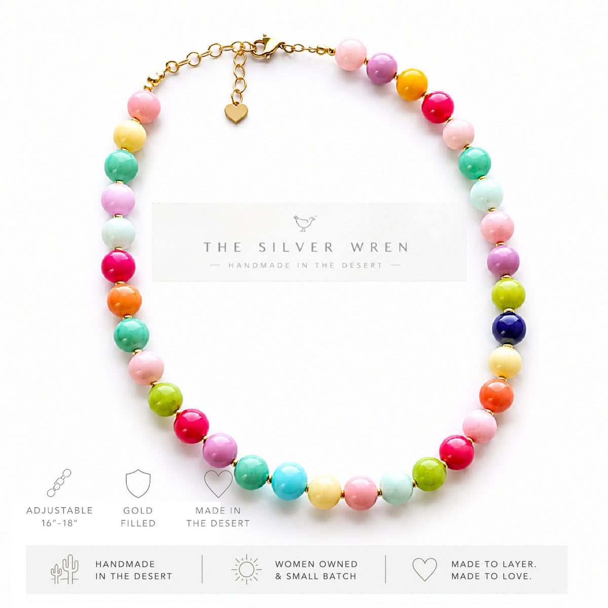 Sherbet Dreams Colorful Beaded Necklace