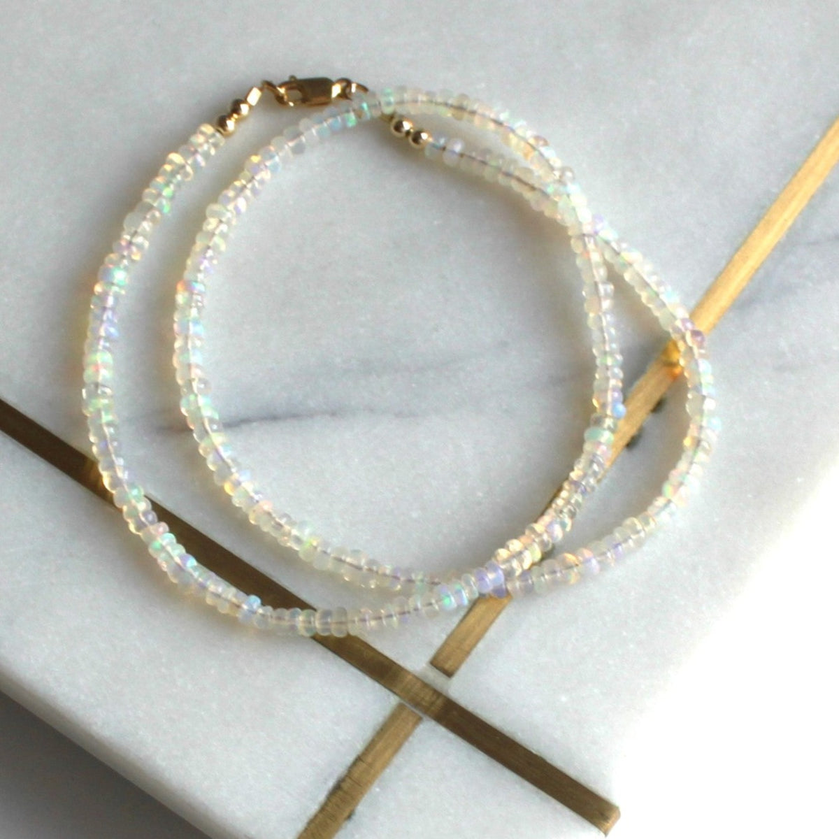Ethiopian Opal Beaded Necklace
