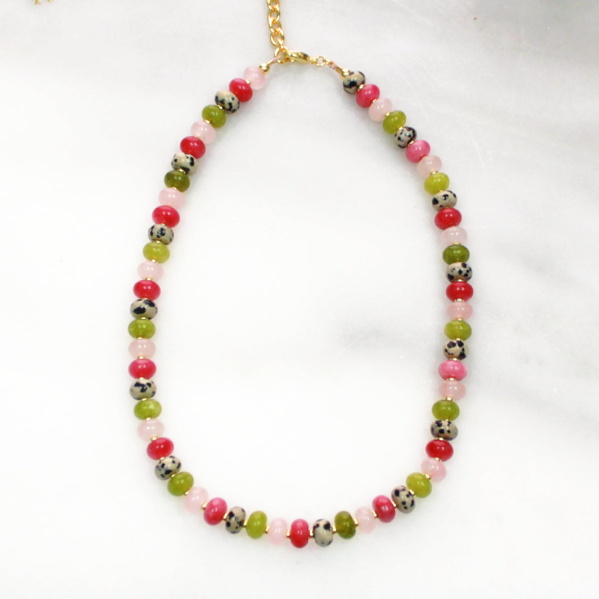 Cactus Bloom Stone Candy Necklace
