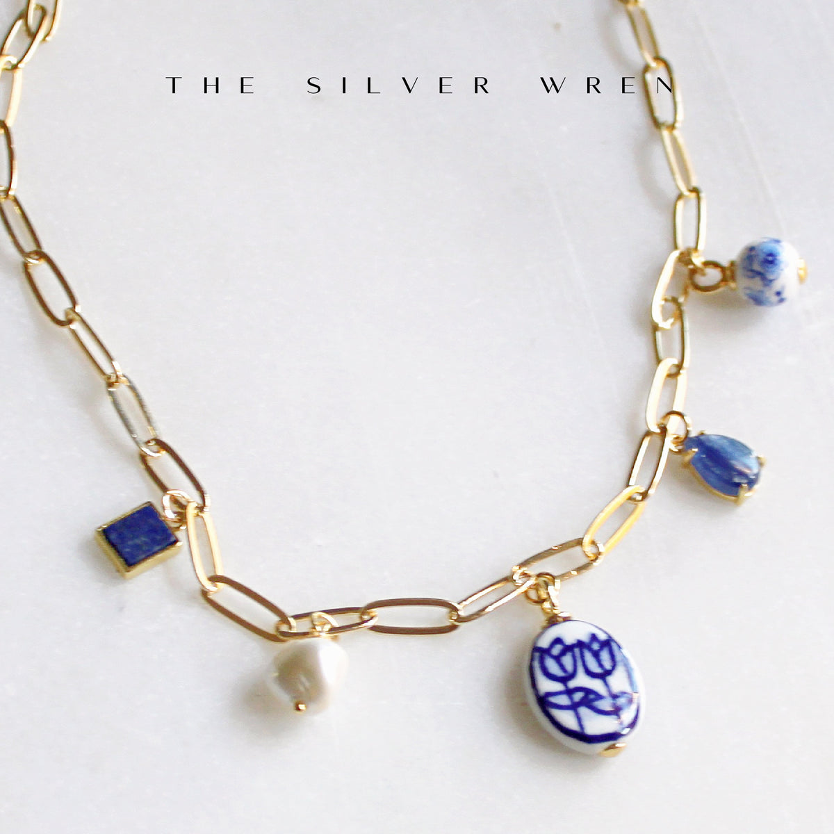 Flower Multi Charm Necklace