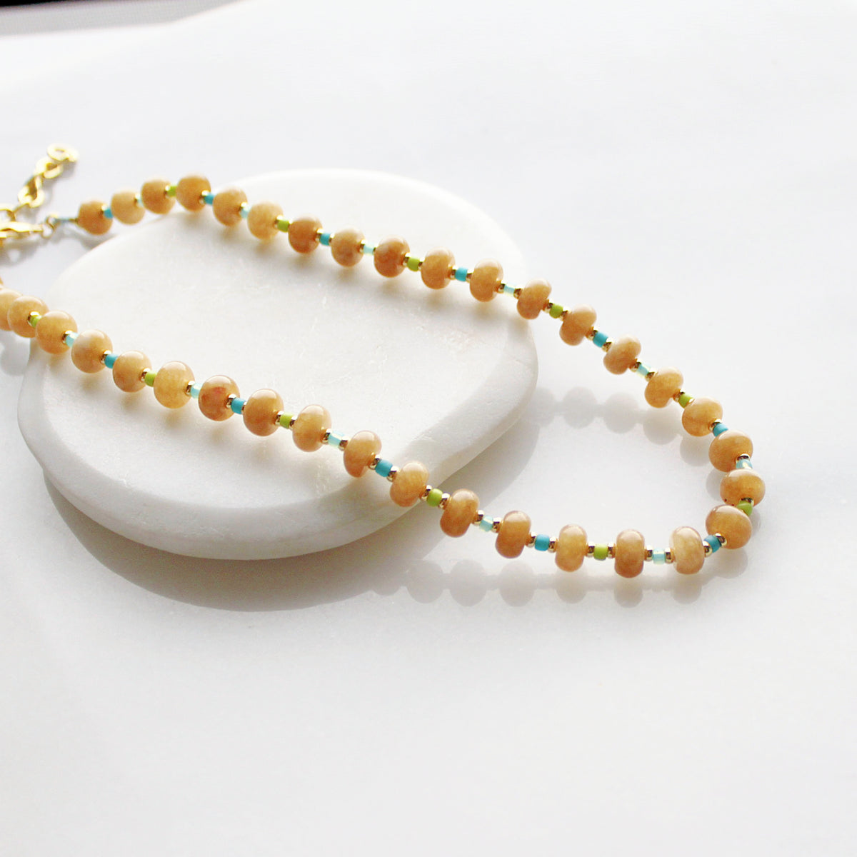 Saddle Stone Candy Necklace