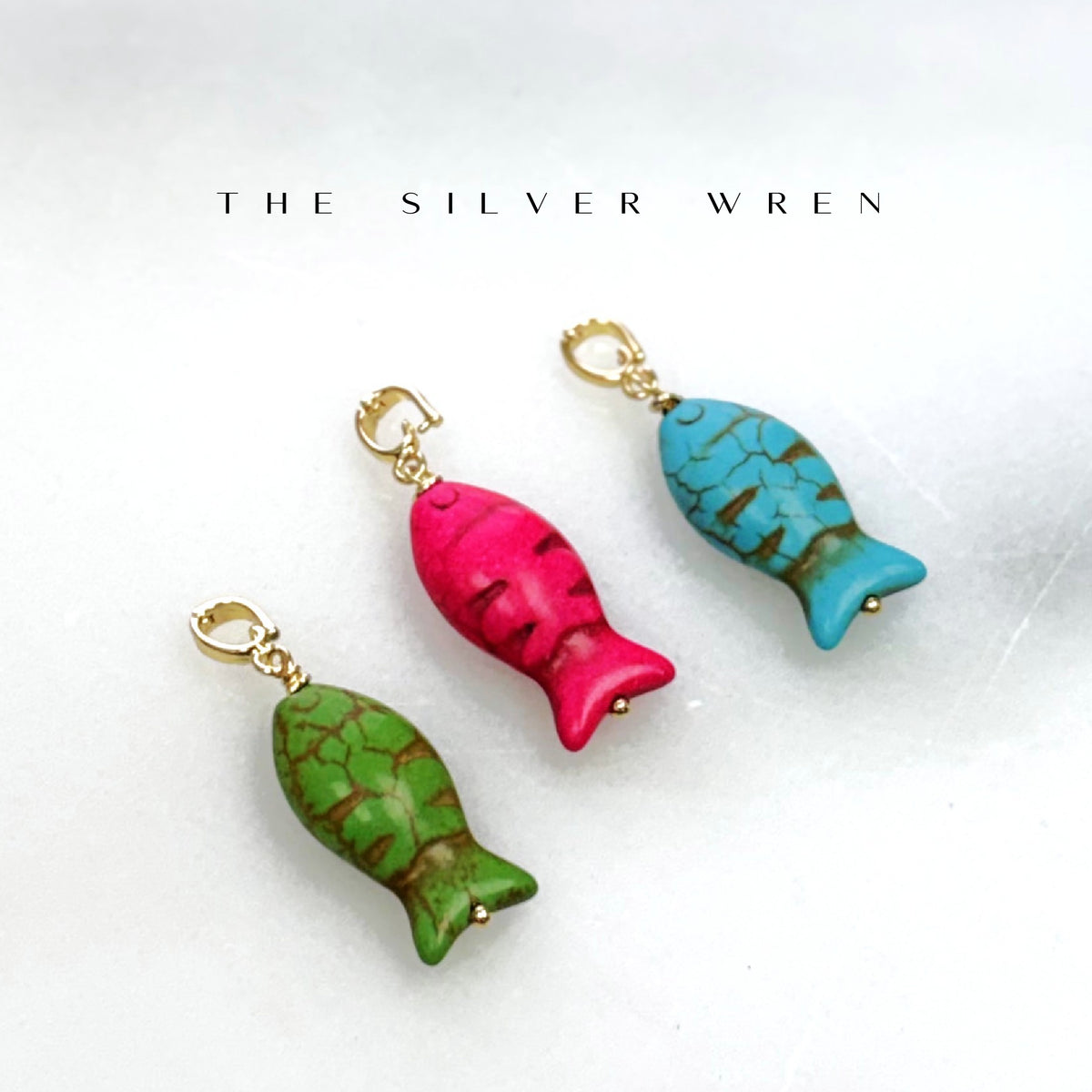 Colorful Fish Clip on Charm -  Individual charms to add on