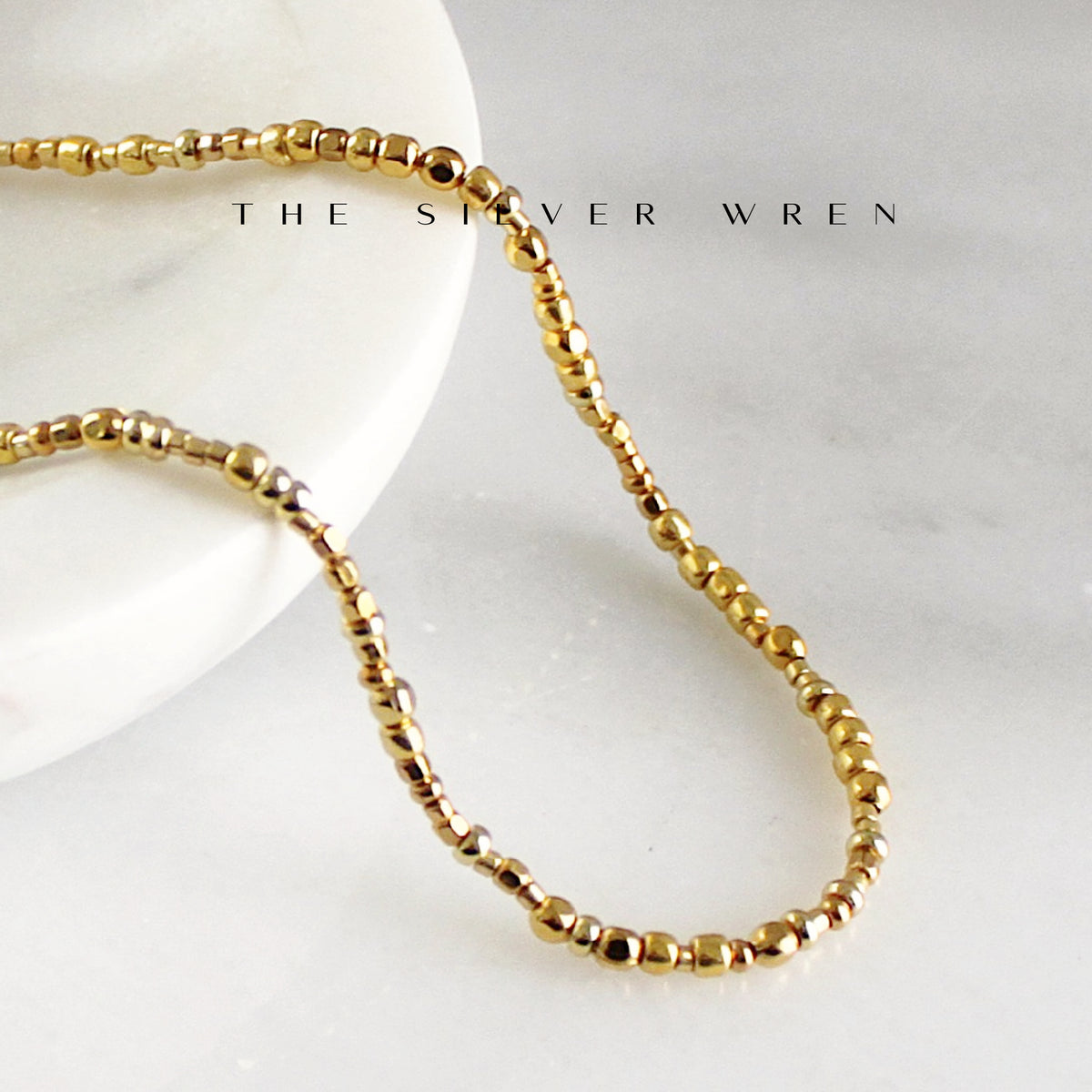 Golden Unity Seed Bead Necklace