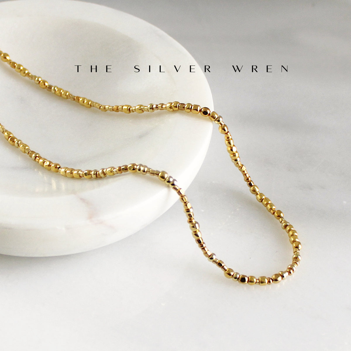 Golden Unity Seed Bead Necklace
