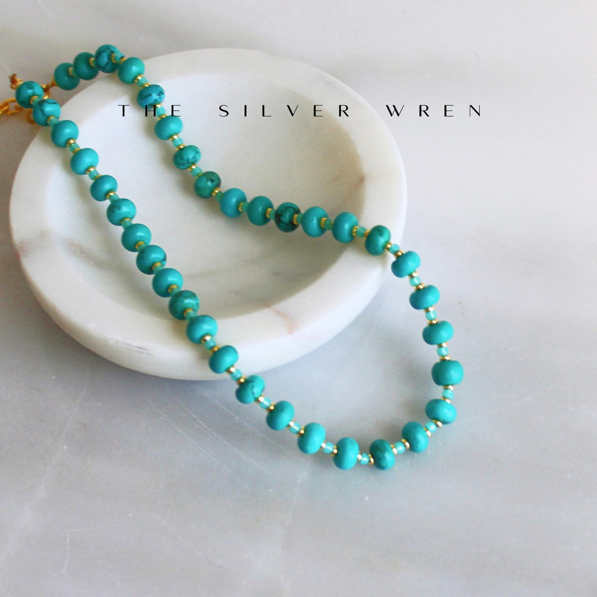 Zia Turquoise Stone Candy Necklace