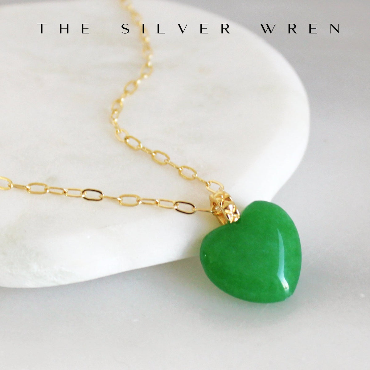 Verde Heart Pendant Necklace