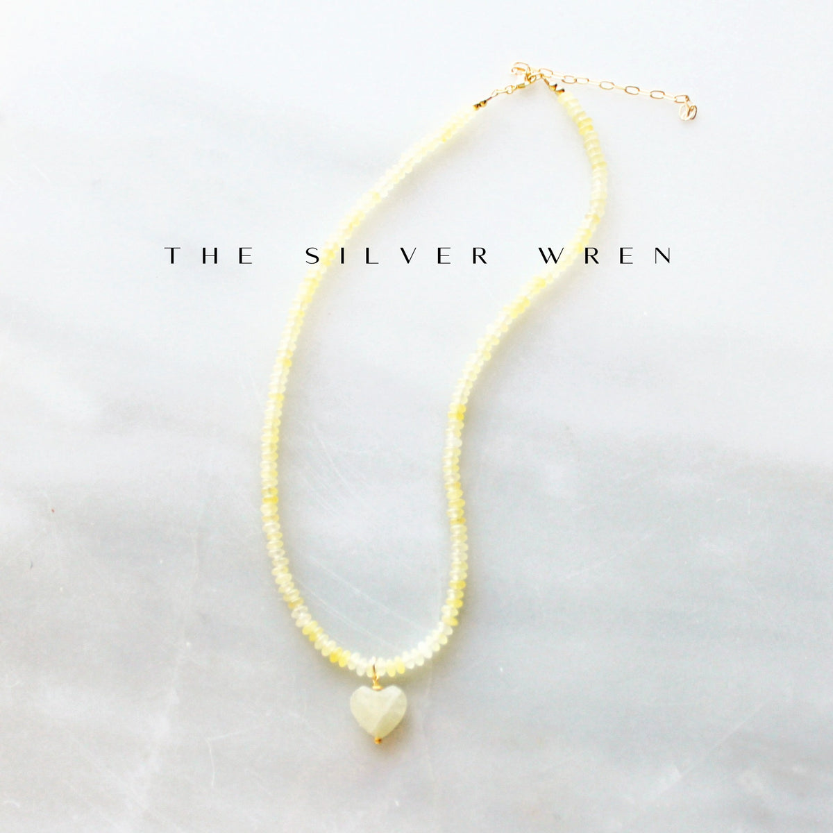 Soft Yellow Beaded Necklace