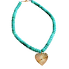 Sunrise Heart Beaded Necklace