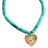 Sunrise Heart Beaded Necklace