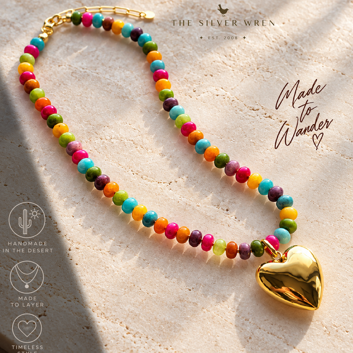 Monroe Stone Candy Necklace