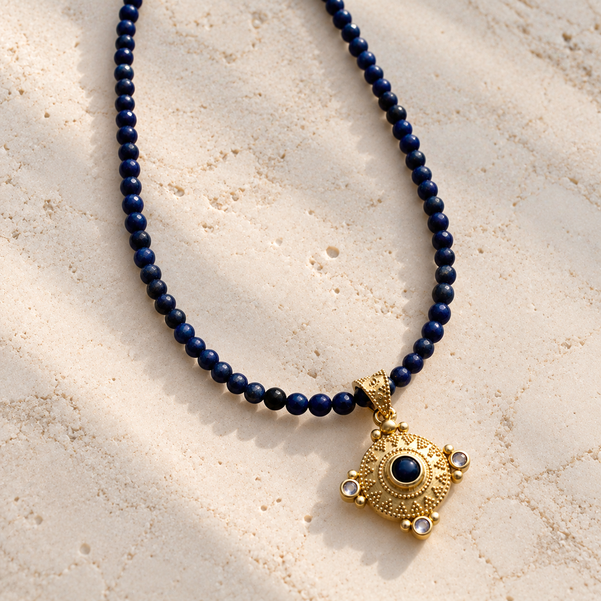 Azul Lapis Semi Precious Necklace