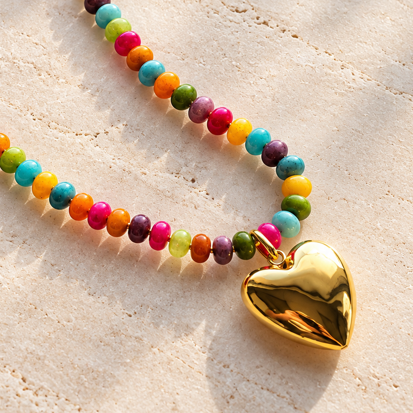 Monroe Stone Candy Necklace