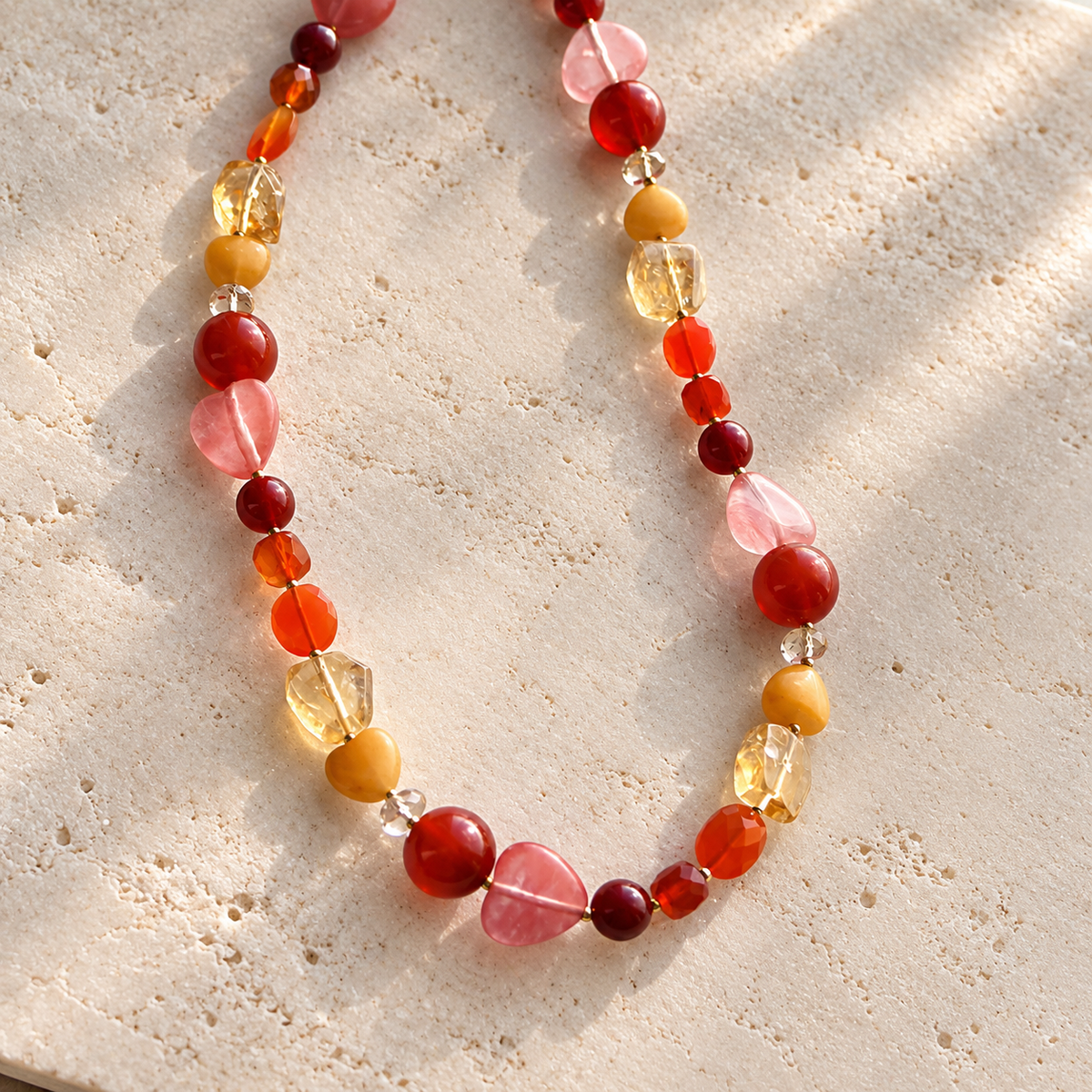 Sangria Gemstone Layering Necklace