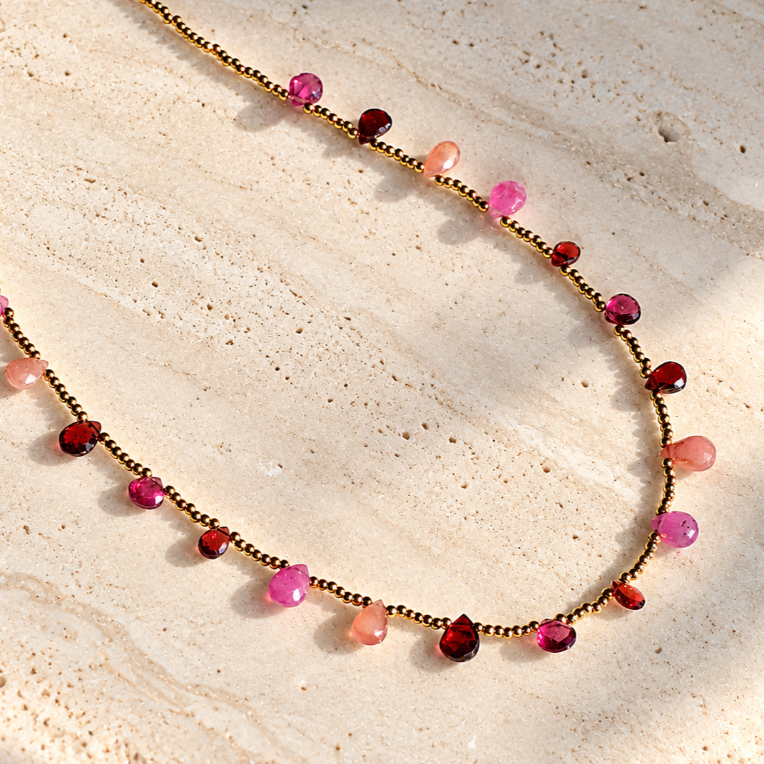 Rosalie Gemstone Layering Necklaces