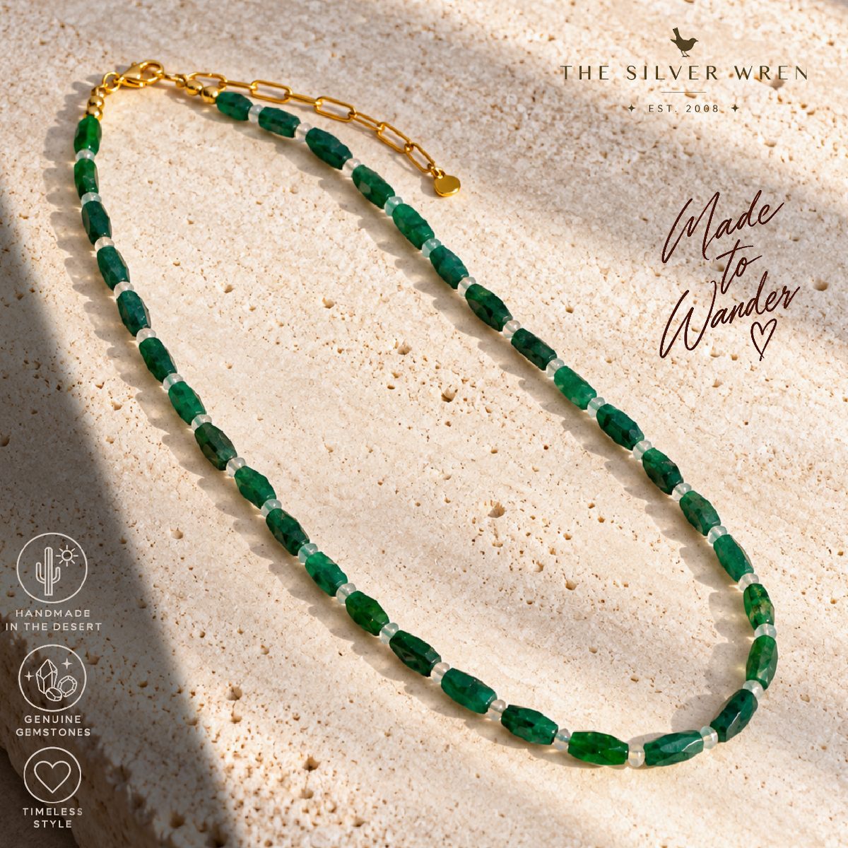 Elodie Aventurine Gemstone Layering Necklaces