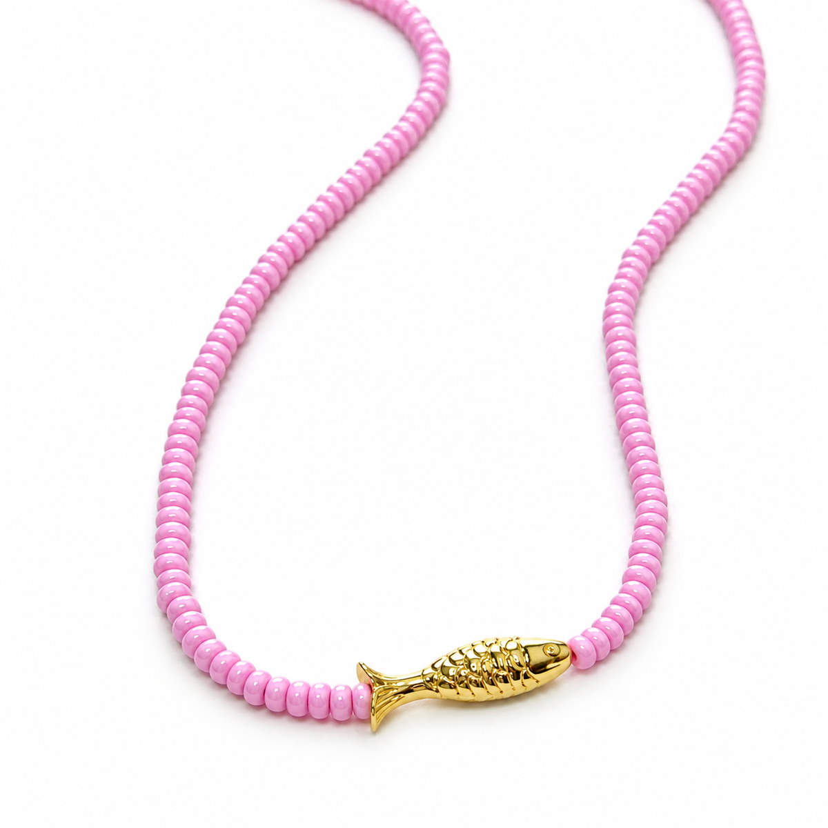 Lucky Fish Beaded Necklace