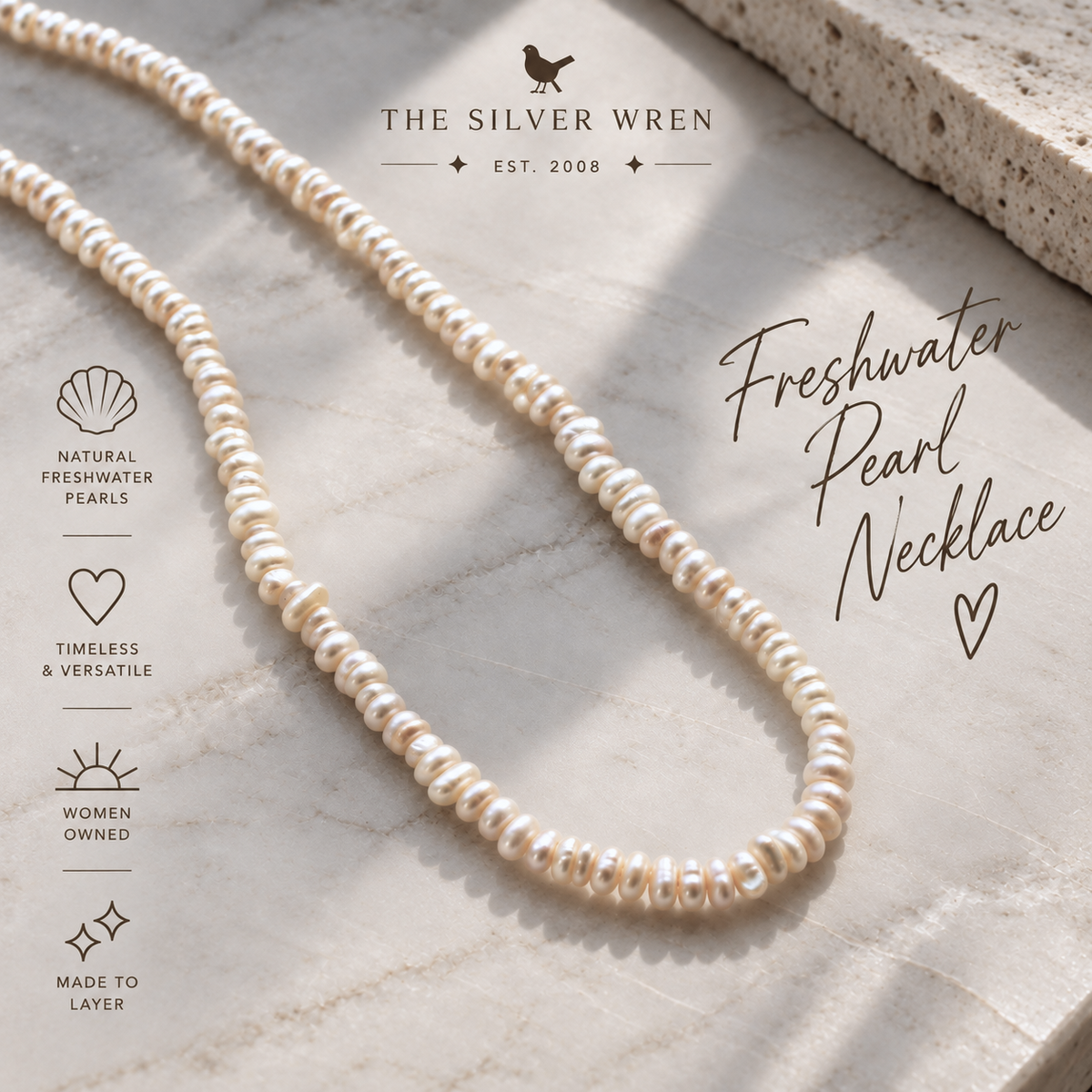 Bexley Beaded Pearl Necklace