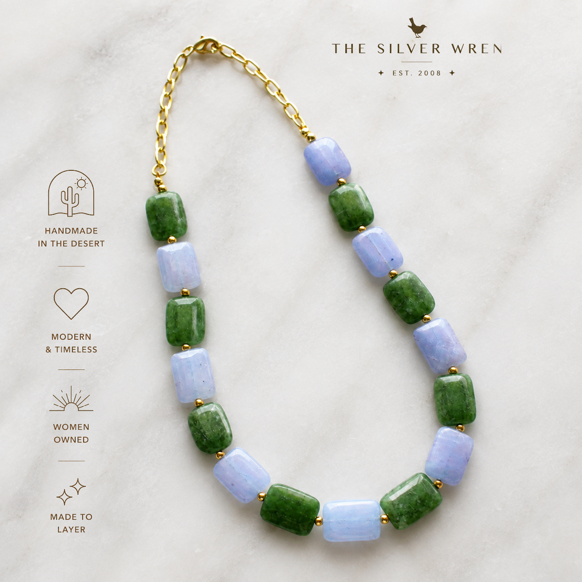 Sage & Sky Jade Necklace
